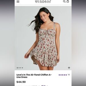 Size XS- Windsor floral A-line mini dress